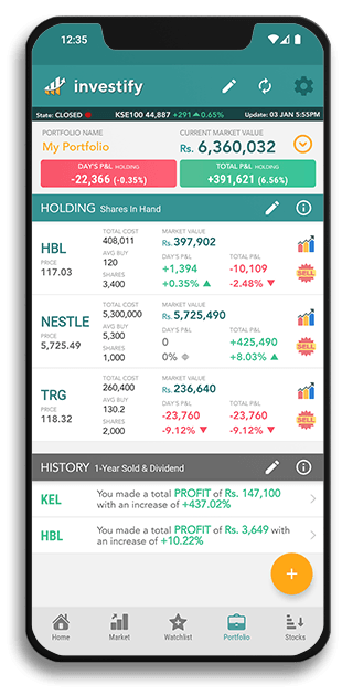 Manage your PSX portfolio on your mobile 24/7